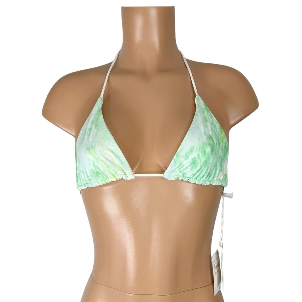 Good American Tiny Ties Triangle Bikini Top